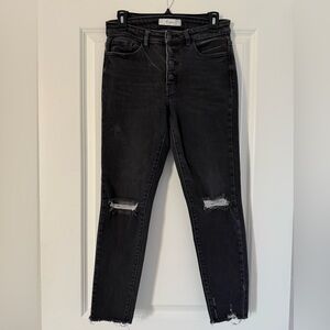 Women's Black Distressed Jeans